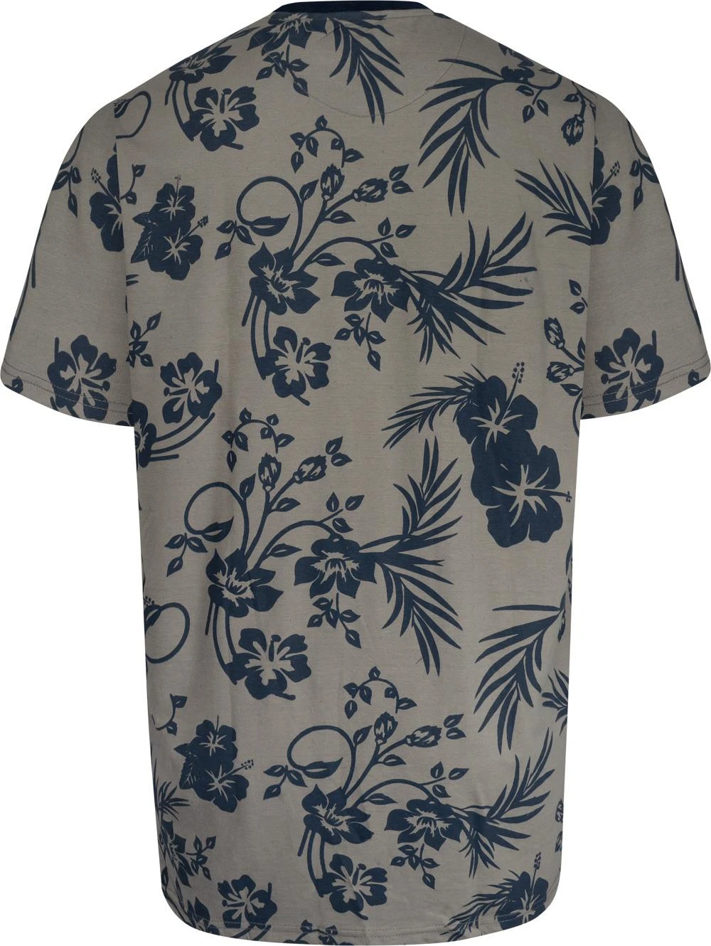 Uptheir Even Two Floral Print Crew Neck T-Shirt - Navy 3 Uptheir Even Two Floral Print Crew Neck T-Shirt - Navy