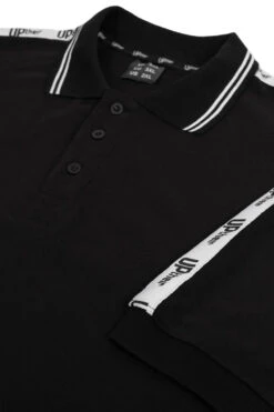 Uptheir Rapid Fire Classic Tape Polo - Black -Famous Menswear Store tumbnail dfee5644 2bc0 4ee9 93a6 e2b228d86b75