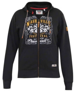 Duke D555 Knebworth Chest Print Full Zip Hoodie - Washed Black -Famous Menswear Store tumbnail e0cc1c30 a4c2 47f9 9f63 ec772297b06c