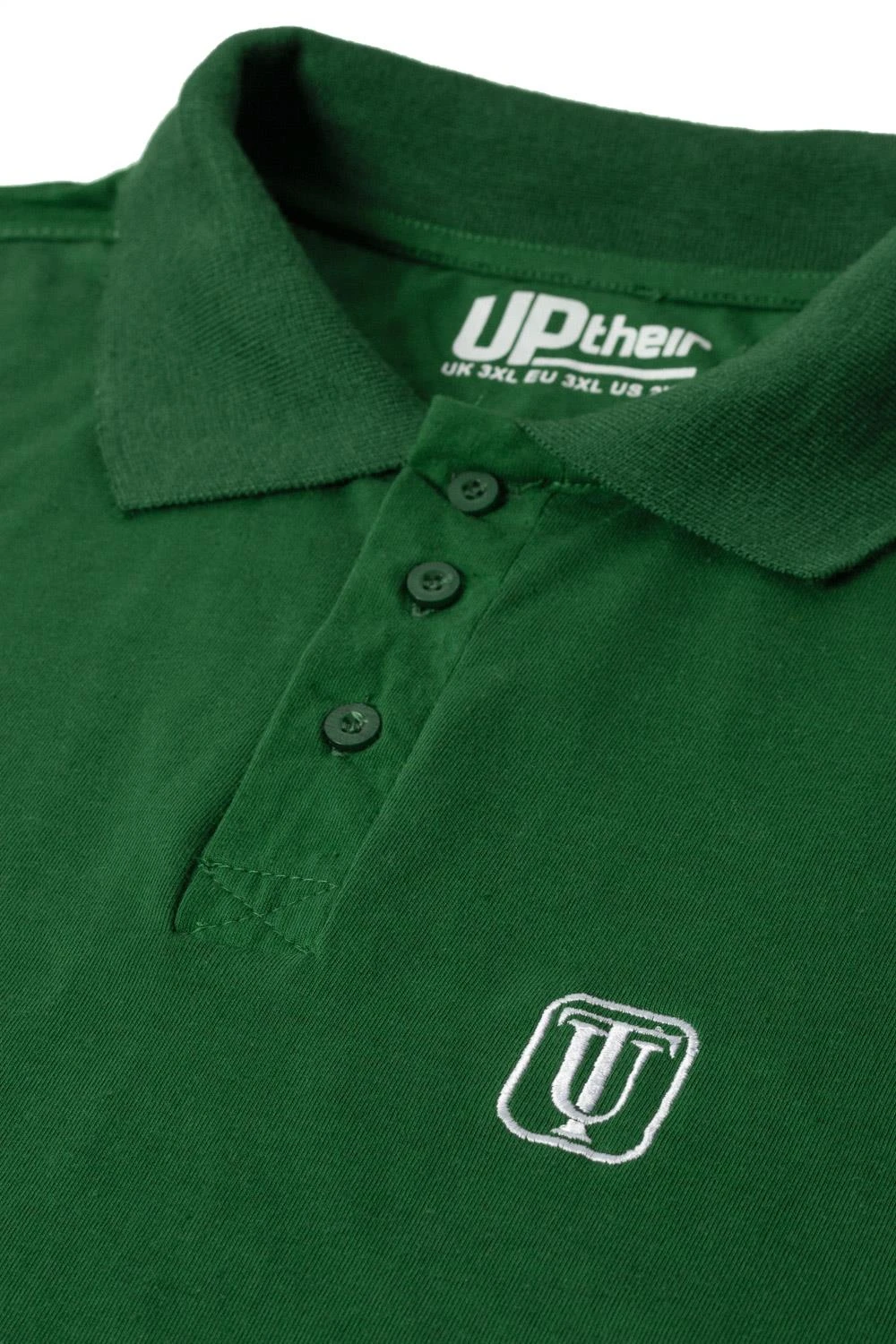 Uptheir Fell Long Sleeve Classic Polo Shirt - Dark Green 5 Uptheir Fell Long Sleeve Classic Polo Shirt - Dark Green - Image 3