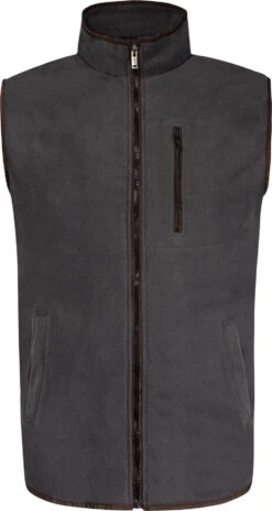 Uptheir Lonsdale TALL Polar Fleece Zip Gilet - Charcoal -Famous Menswear Store tumbnail e2244810 f742 49c5 861a 8c0ecfb0e91d