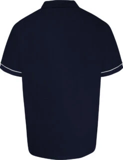 Grey Hawk Smart Zip Neck Polo Shirt - Navy Peacoat