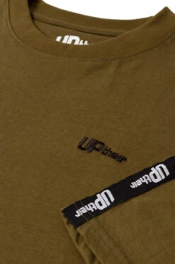 Uptheir Tri TALL Shoulder Tape Crew Neck T-Shirt - Green 9 Uptheir Tri TALL Shoulder Tape Crew Neck T-Shirt - Green -Famous Menswear Store tumbnail e2775335 0353 431d 9993 30a752f71b79