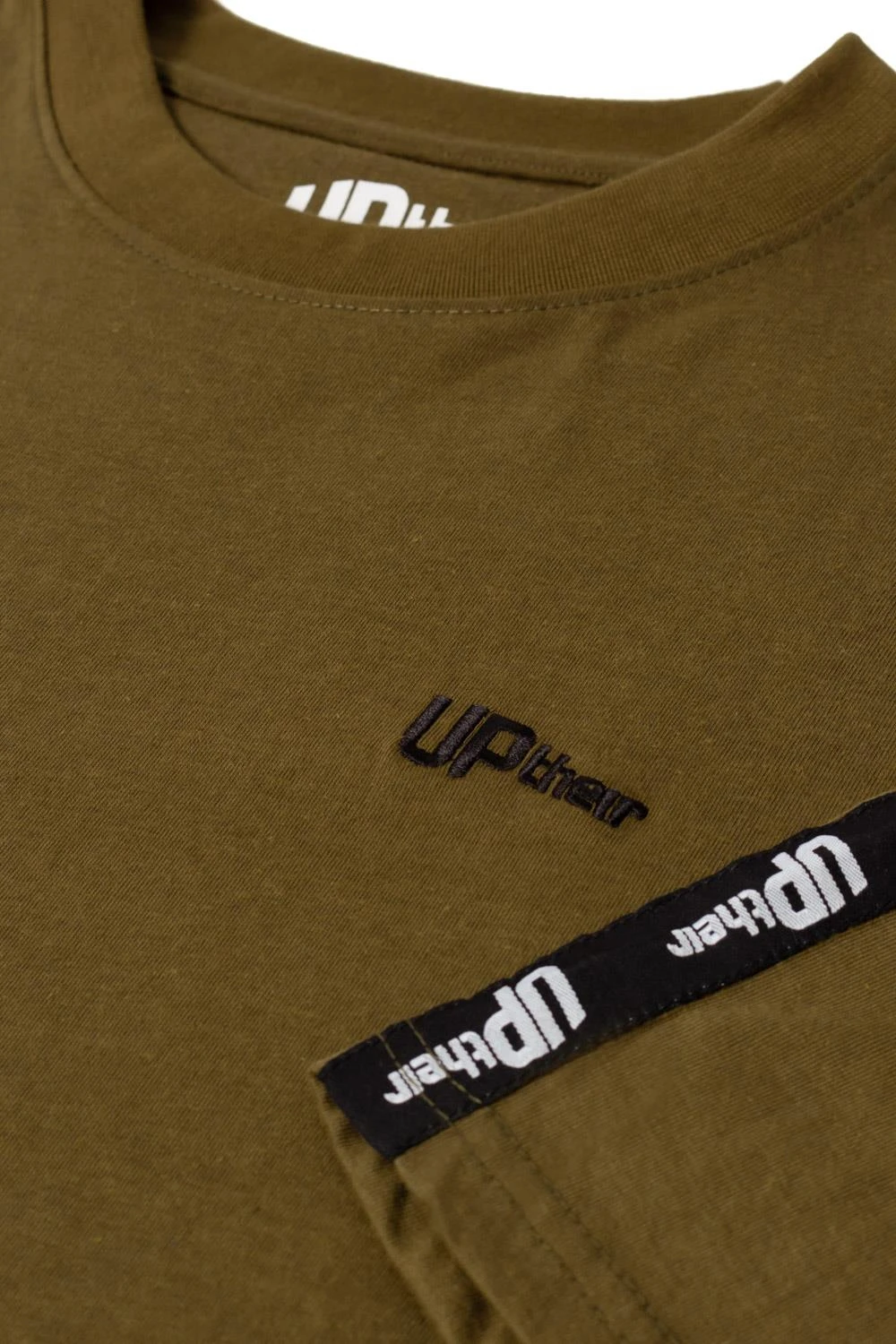 Uptheir Tri TALL Shoulder Tape Crew Neck T-Shirt - Green 6 Uptheir Tri TALL Shoulder Tape Crew Neck T-Shirt - Green - Image 4