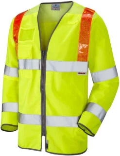 Leo Barbrook Brace Sleeved Waistcoat - Yellow