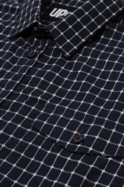 Uptheir Qin All Over Check Long Sleeve Shirt - Grey Navy 11 Uptheir Qin All Over Check Long Sleeve Shirt - Grey Navy -Famous Menswear Store tumbnail e61ed9cb bc10 458d 9761 fd5a6f1d7c81