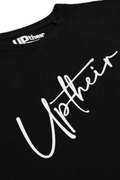 Uptheir Luxury Script Logo T-Shirt - Black -Famous Menswear Store tumbnail e678c87e 4554 42e2 9389 fc91455f0dbf