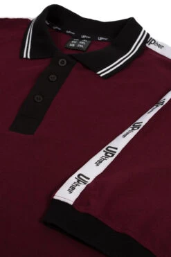 Uptheir Rapid Fire Classic Tape Polo - Burgundy -Famous Menswear Store tumbnail e6817396 4bbb 4aea 9c8e 167f46b35228