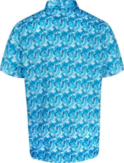 Uptheir Melford Tropical Print Floral SS Shirt - Blue 9 Uptheir Melford Tropical Print Floral SS Shirt - Blue -Famous Menswear Store tumbnail e8aabce9 730e 4b68 aba4 d6f1050192f0
