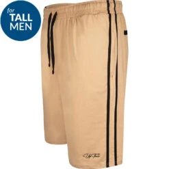 Uptheir Bucky TALL Contrast Stripe Shorts - Beige -Famous Menswear Store tumbnail e979ff55 0367 4955 af00 b41758b29627