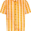 Uptheir Tarpourley SS Checked Shirt - Orange -Famous Menswear Store tumbnail ea5343f1 fc4c 47e9 8d0f be1466003957