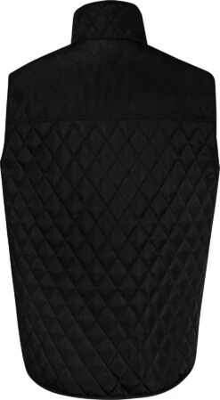 Uptheir Country Style Full Zip Gilet - Black