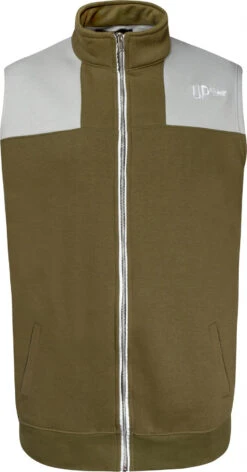 Uptheir The Roller Zip Through Gilet - Olive Grey -Famous Menswear Store tumbnail eb607cb4 0fb0 49aa 829d b4466b864af6 1