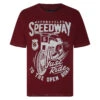 Kam Motorcycles Speedway Print T-Shirt - Burgundy -Famous Menswear Store tumbnail ebfd094e 6d9a 4b97 b1e1 7ea7441a0f6b