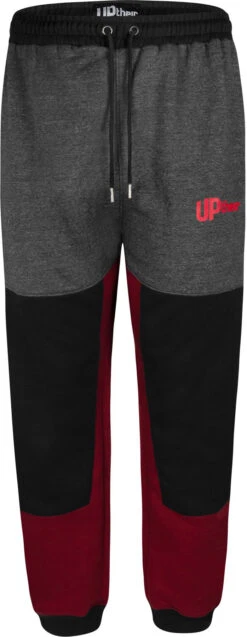 Uptheir Marlon Contrast Panel Closed Hem Jogger - Black -Famous Menswear Store tumbnail f21f6e3a 11a5 4983 a85e da60accce994
