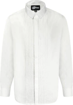 Uptheir Megan Bib Front Long Sleeve Shirt - White -Famous Menswear Store tumbnail f3233d6e 7a55 4794 9ad2 fea47de571de