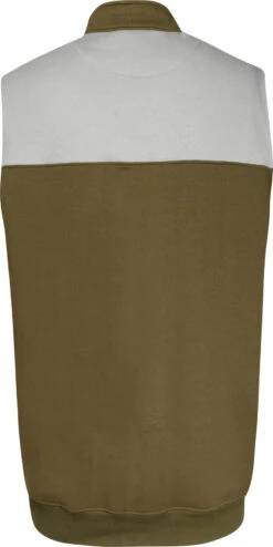 Uptheir The Roller Zip Through Gilet - Olive Grey