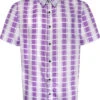 Uptheir Tarpourley SS Pocket Checked Shirt - Purple -Famous Menswear Store tumbnail f5cf7533 ff4c 42f3 86dd 8314f30f75c8