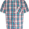 Uptheir Rhodes Short Sleeve Checked Shirt - Red -Famous Menswear Store tumbnail f64929e1 1bfa 4ddd 9949 83a405794489