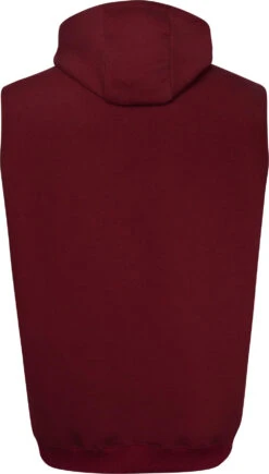Uptheir Toasty Over The Head Hooded Gilet - Burgundy