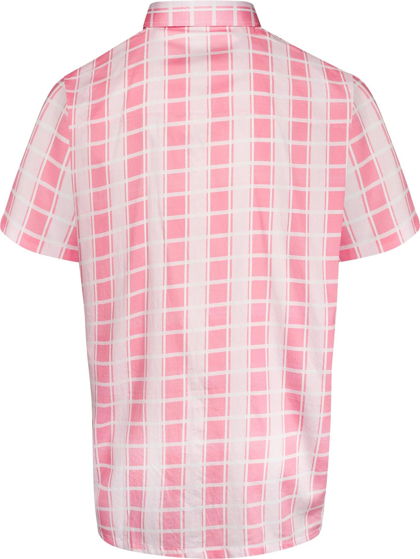 Uptheir Tarpourley SS Pocket Checked Shirt - Pink 5 Uptheir Tarpourley SS Pocket Checked Shirt - Pink - Image 3