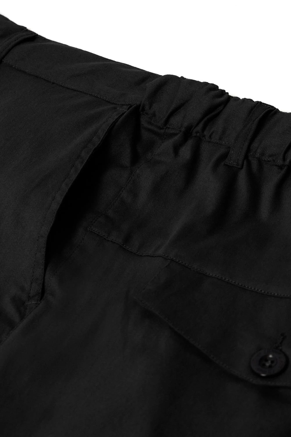 Uptheir Mali Elasticated Waist Cargo Pants - Jet Black 7 Uptheir Mali Elasticated Waist Cargo Pants - Jet Black - Image 5