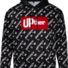 Uptheir Get Serious All Over Print Overhead Hoody - Black -Famous Menswear Store tumbnail fa18dac4 e53a 4f65 9312 9d26bd94c740