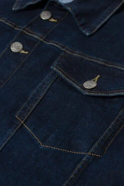 Kam Stretch Western Denim Jacket - Indigo 7 Kam Stretch Western Denim Jacket - Indigo -Famous Menswear Store tumbnail fb0557b4 2e8f 457f a4c9 c9704ae2e6ea