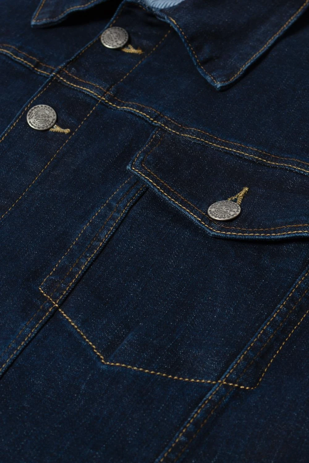 Kam Stretch Western Denim Jacket - Indigo 4 Kam Stretch Western Denim Jacket - Indigo - Image 2