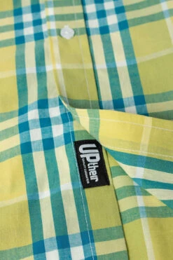 Uptheir Oslo Short Sleeve Checked Shirt - Yellow -Famous Menswear Store tumbnail fb865ebd bd8d 400c 9494 f2b9ccf1c49b