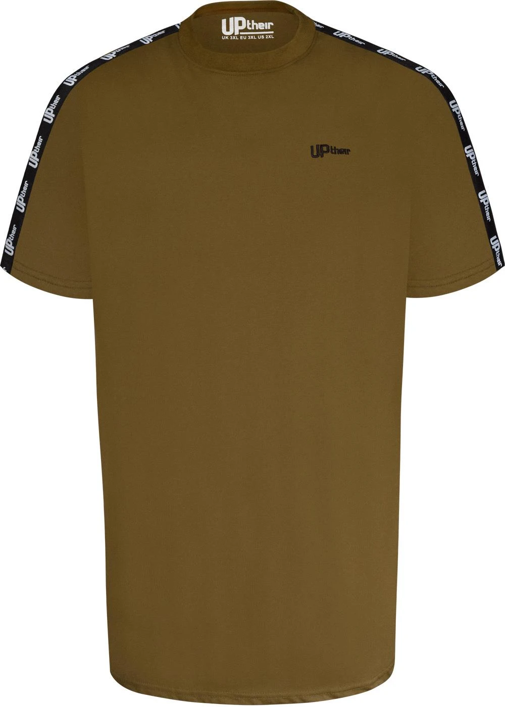 Uptheir Tri TALL Shoulder Tape Crew Neck T-Shirt - Green 3 Uptheir Tri TALL Shoulder Tape Crew Neck T-Shirt - Green