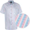 Uptheir Holmes Short Sleeve Checked Shirt - Light Blue -Famous Menswear Store upt fv holmes ss shirt blue 1 circle