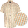 Uptheir Malpas Short Sleeve Checked Shirt - Brown -Famous Menswear Store upt fv malpas ss shirt brown 1 circle