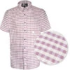 Uptheir Malpas Short Sleeve Checked Shirt - Lilac